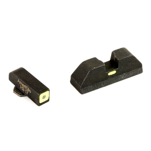 AmeriGlo GL614 CAP Sight Set for Glock 17 19 22 23 34 35 LumiGreen Outline