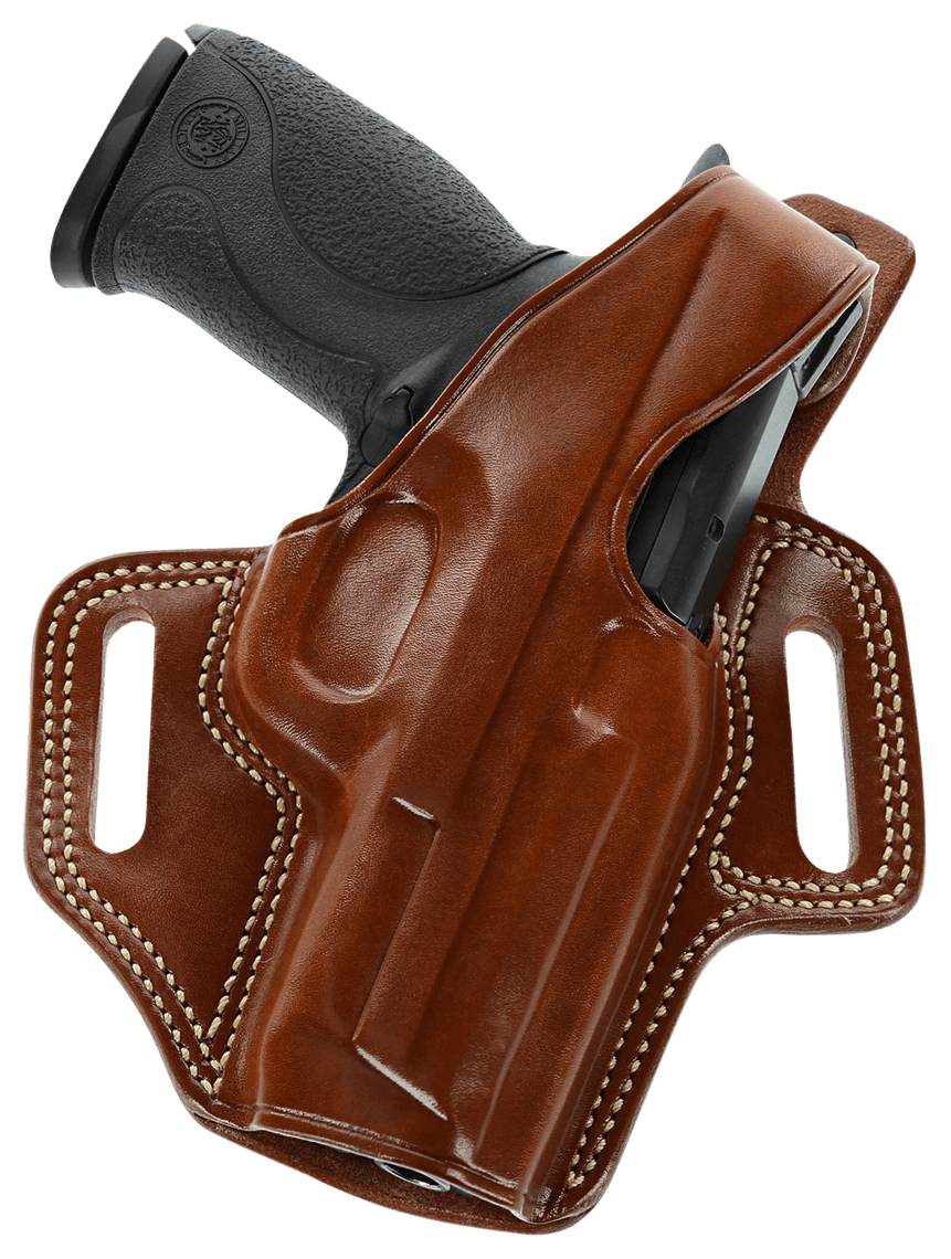 Galco FL652R Fletch OWB Tan Leather Belt Slide Fits S&W M&P Shield Fits Ruger Max-9 Fits FN 503 Right Hand