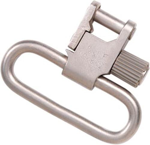 Uncle Mike's 10933 Super Swivel Quick Detach Tri-Lock 1.25" Loop Nickel Finish