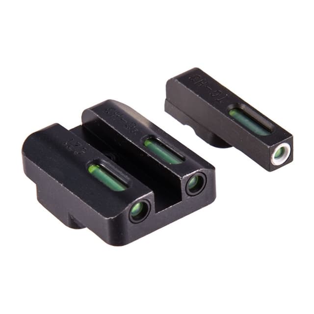 TruGlo TG13CZ1A TFX Black | Green Tritium & Fiber Optic White Outline Front Sight Green Tritium & Fiber Optic Rear Sight