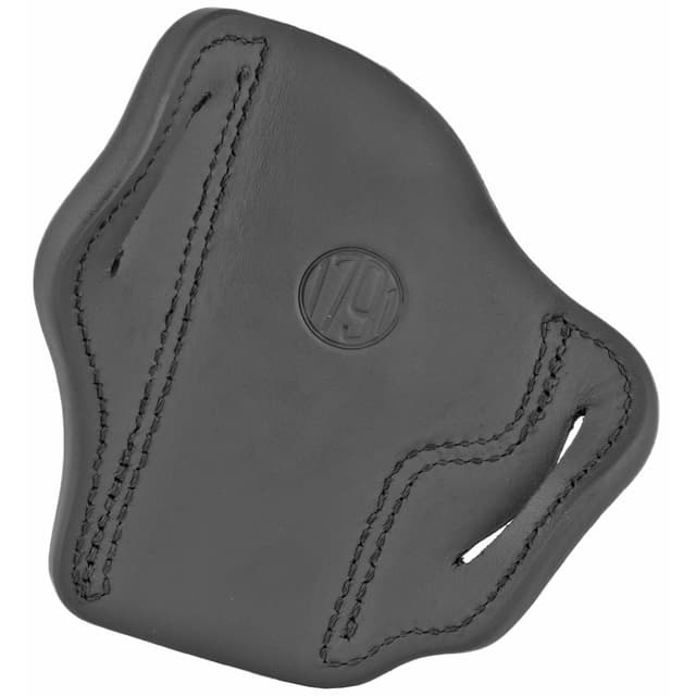 1791 Gunleather BH23SBLR BH2.3 OWB Size 2.3 Stealth Black Leather Belt Slide Compatible w/Glock 17/Sig P226/HK VP9 Right Hand