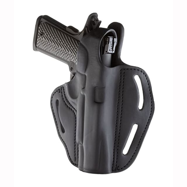 1791 Gunleather BHX1CLSBLR BHX OWB Size 01 Stealth Black Leather Belt Slide Fits 4"-5" 1911 Right Hand