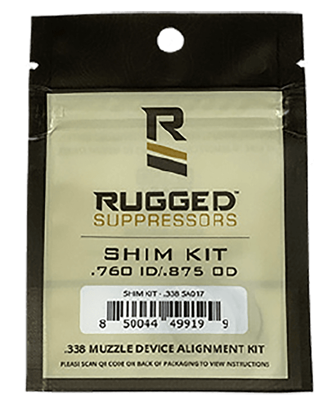 Rugged Suppressors SA017 Shim Kit 338 Cal 3/4"-24 M18x1 M18x1.5 tpi