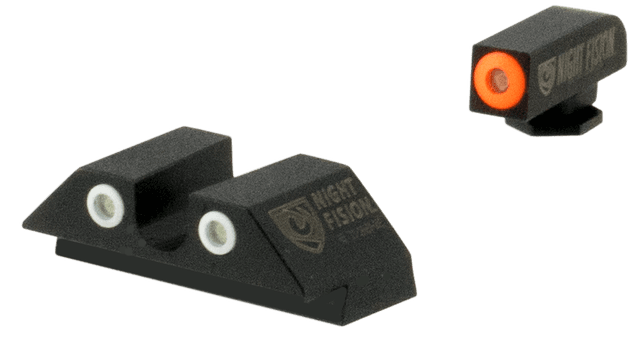 Night Fision Glock Tritium Night Sights Green Orange Front Green Rear
