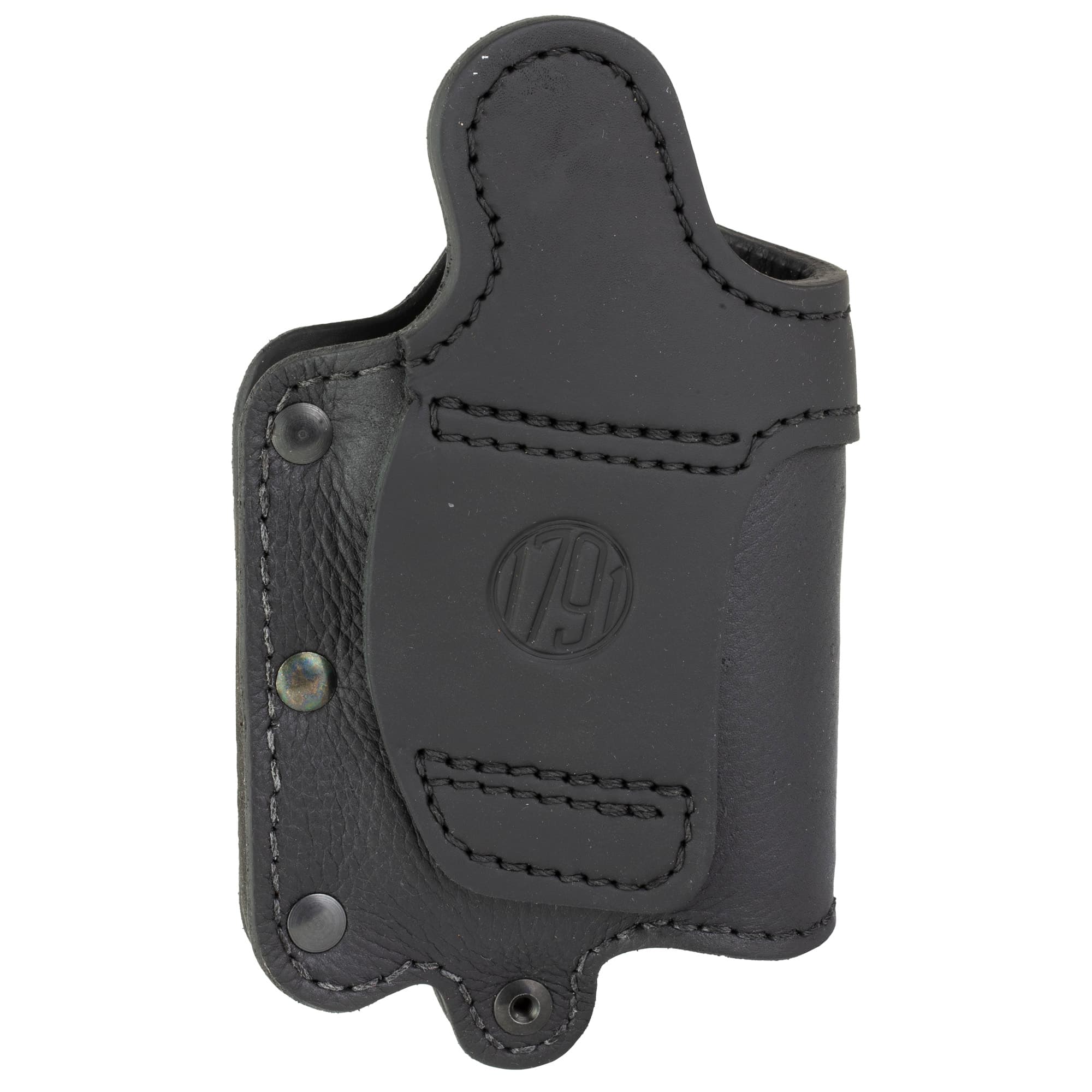 1791 Gunleather UCLB21NSBR Ultra Custom Light Bearing OWB Size 2.1 Night Sky Black Leather Belt Loop Compatible w/Glock 17/S&W M&P Shield/Springfield XD Right Hand