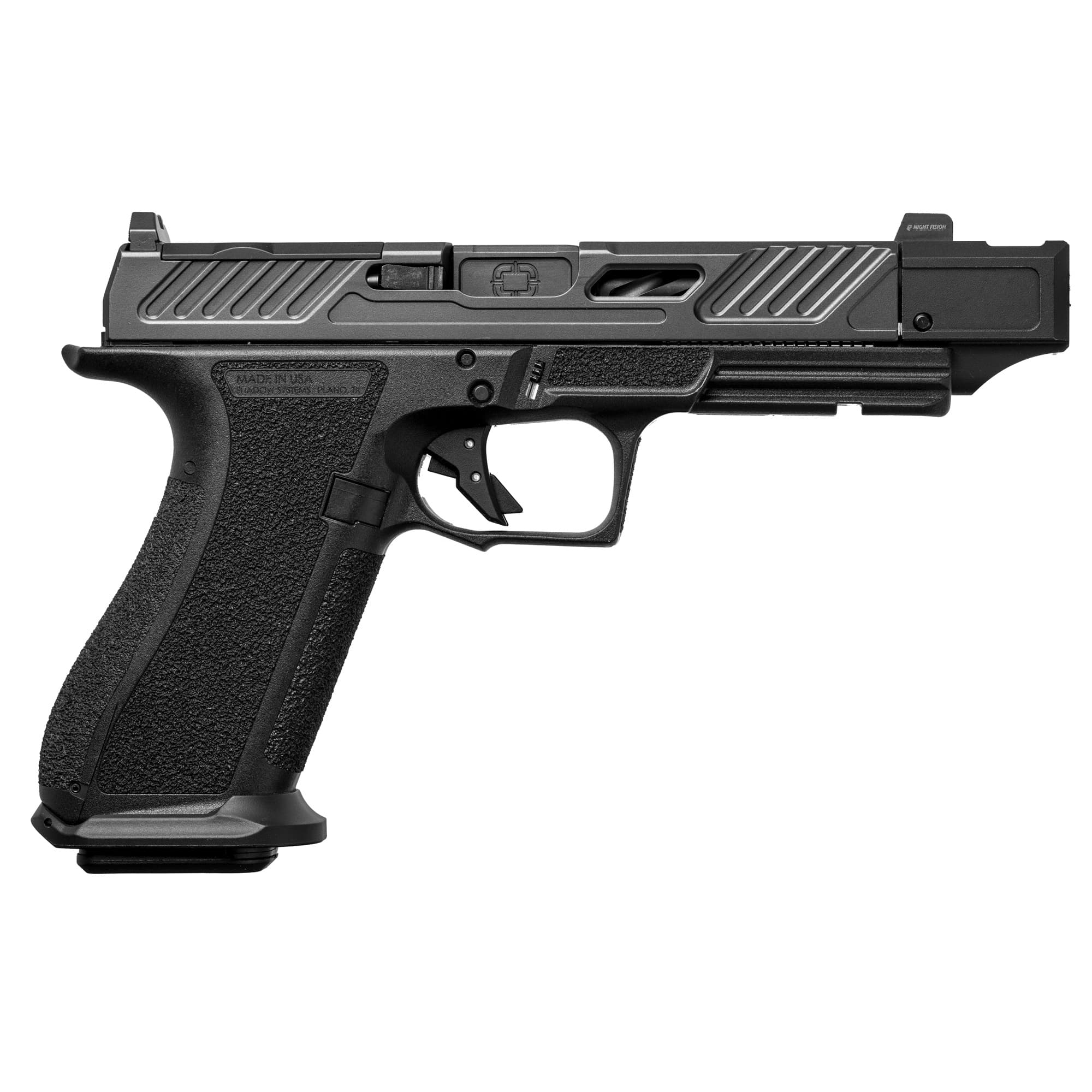 Shadow Systems DR920P Elite Slide Optic Pistol 9mm Black Frame Compensated Barrel Black 17 rd.