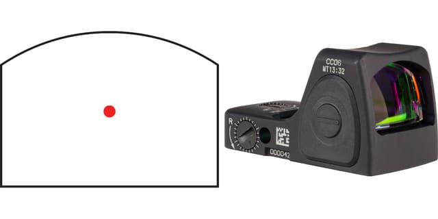 Trijicon RMRcc 3.25 MOA Red Dot 1X Reflex Sight for Pistols RMR Footprint