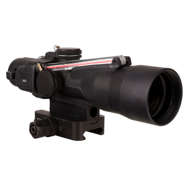 Trijicon Compact Acog 3x30 Scope Red Chevron for Mil-Spec Picatinny Q-loc Mount