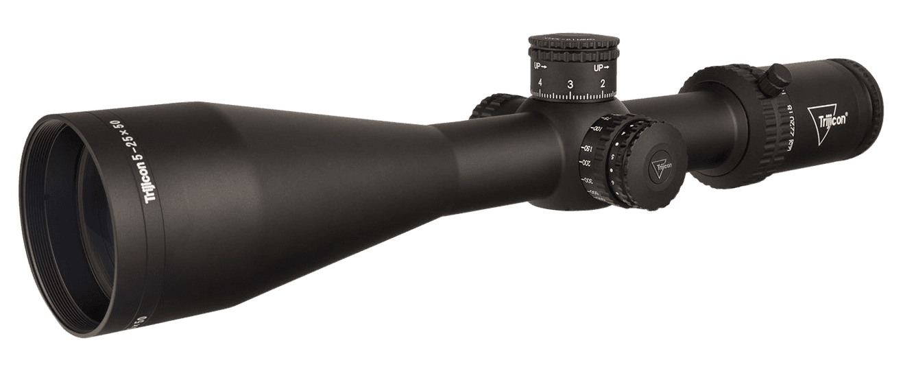 Trijicon Tenmile 5-25x50mm 30mm Tube LED Illuminated Red MRAD Center Dot Reticle