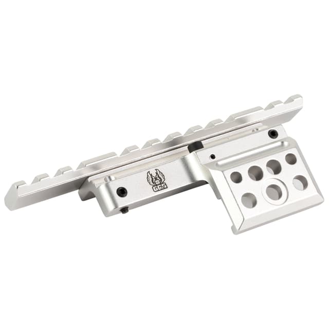 Gg&G Mini14 Ruger Scope Mount Silver Weaver Style Base