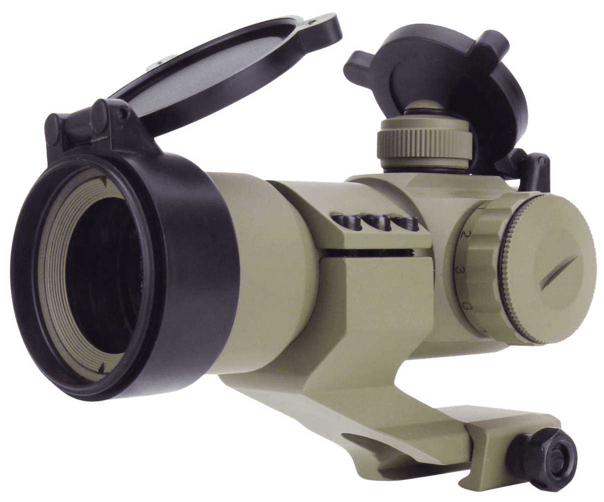 TacFire RD004T 1x30 Dual Illuminated Red Green Dot Sight Tan For Rifles