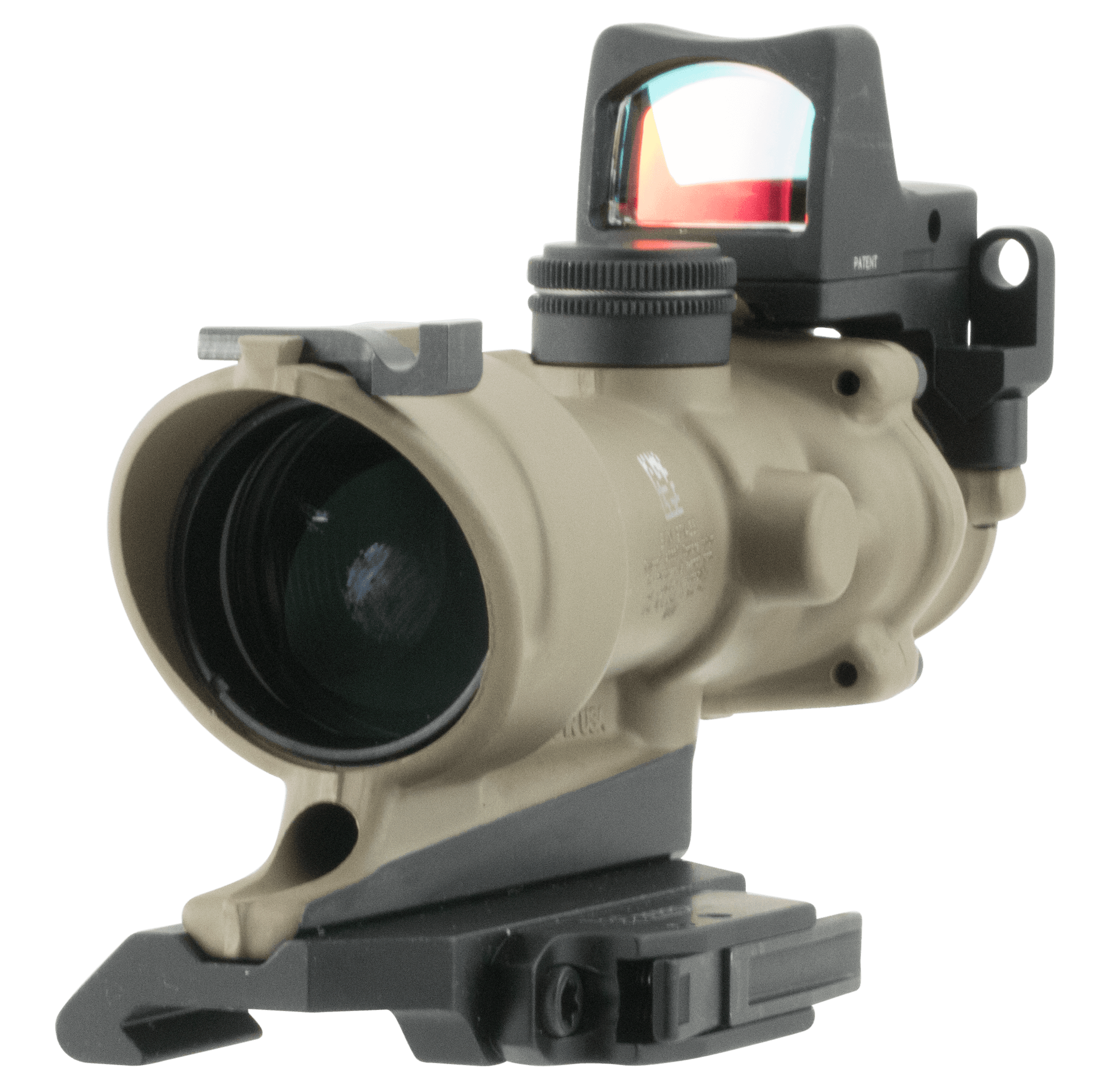 Trijicon ACOG ECOS Combo 4x32 Amber Crosshair .223 BDC Picatinny Flat Dark Earth