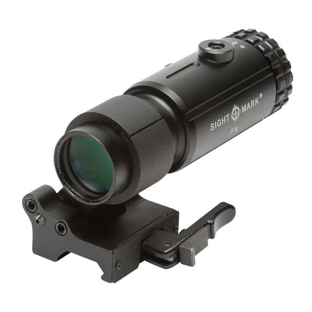 Sightmark T-5 5X Magnifier Flip to Side Mount 30mm 23mm Objective for Red Dot Holographic