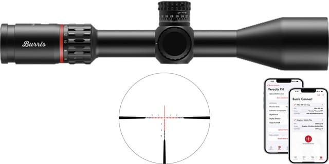 Burris Veracity Ph 4-20x50mm Ffp Illuminated Rc-Moa rifle scope compatible with 30mm mounts