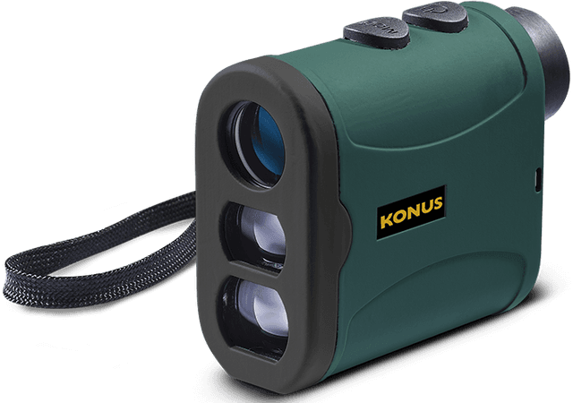 Konus Optics EVO-1200 Lrf 6x25mm Rangefinder 1200 yds Rubber Armor