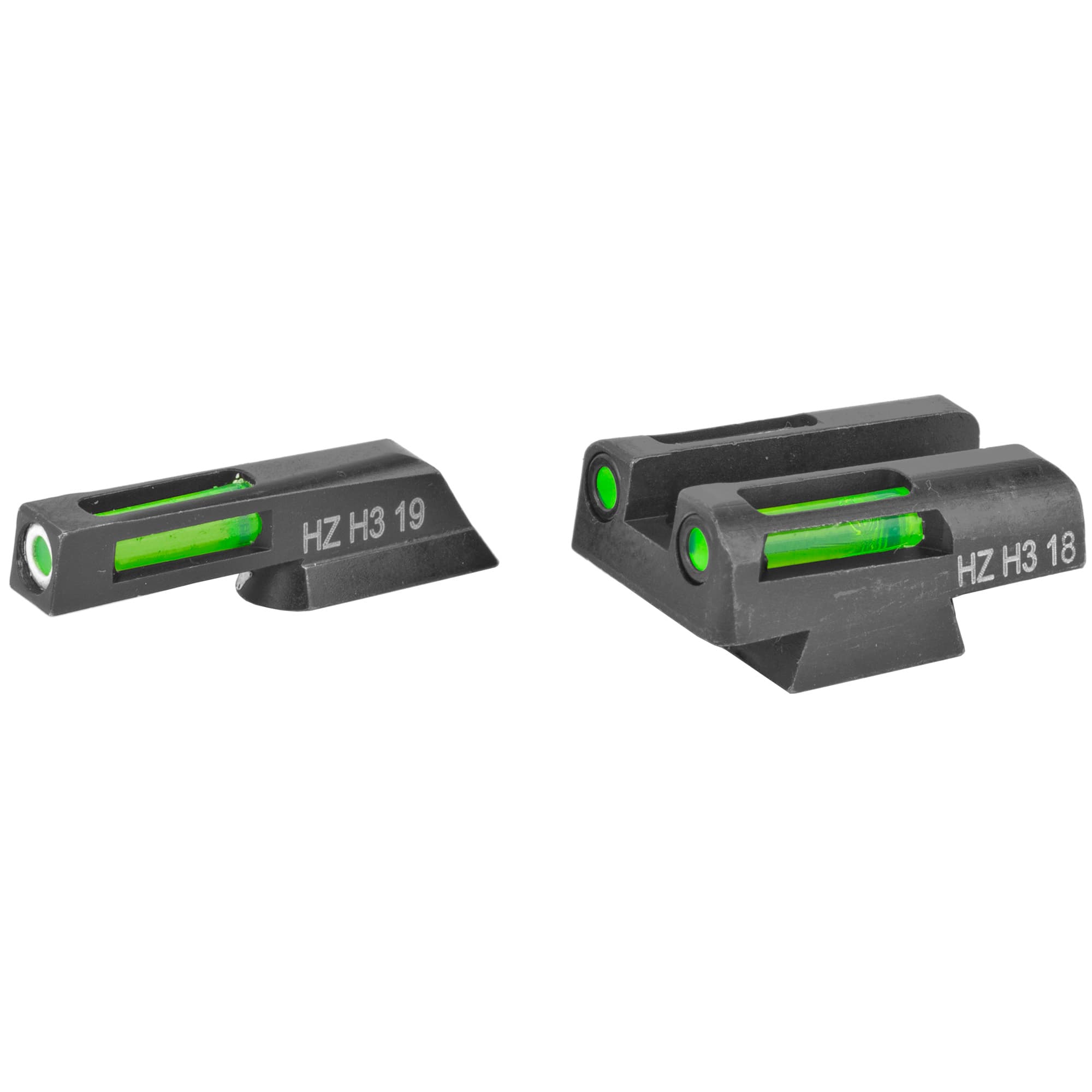 Hiviz H3 NS Cz 75 G/G Wh Green Front Rear Sights for Cz 75 85 P-01