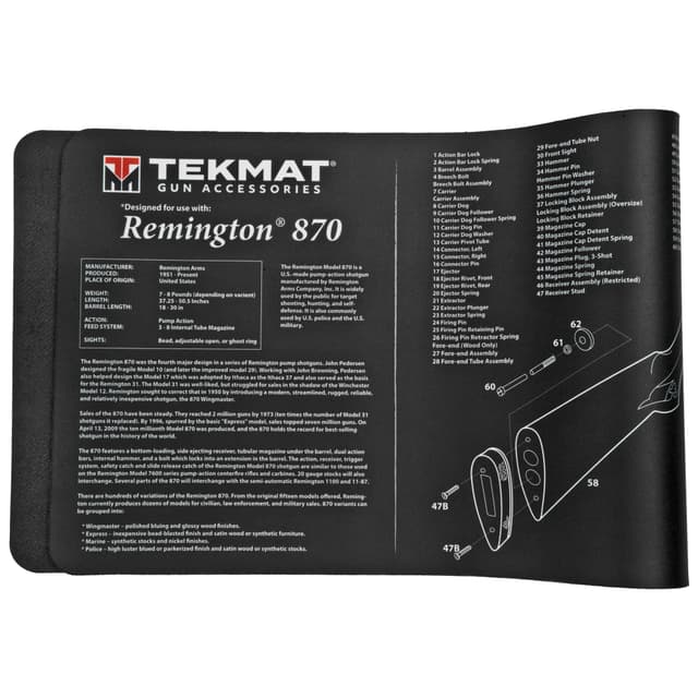 TekMat 12x36 Gun Cleaning Mat - Remington 870