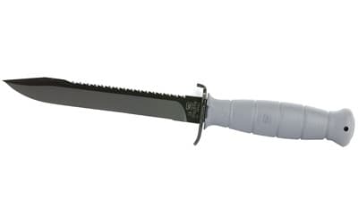 Glock KG039180 Field 7" Fixed Clip Point Plain/Saw Black High Carbon Steel Blade/ Gray Textured Trimond Polymer Handle Clamshell Packaging