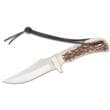 Schrade Uncle Henry Staglon Fixed Knife 4-1/4" Clip Point Blade with Leather Sheath
