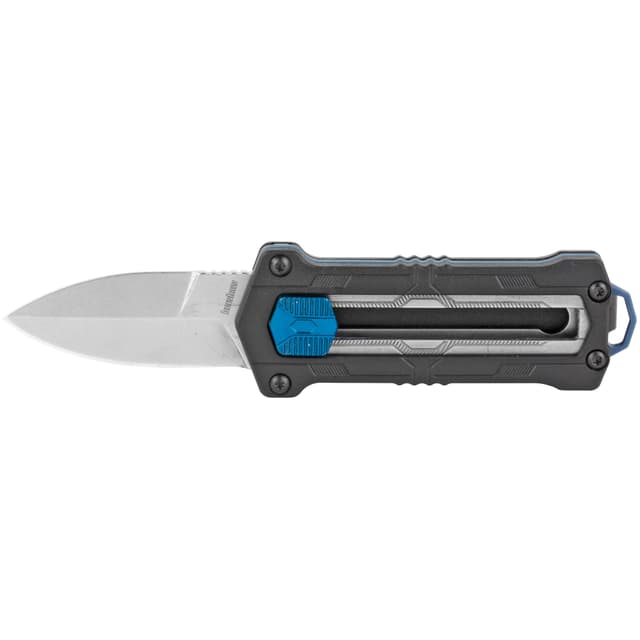 Kershaw Kapsule Manual OTF Folding Knife 1-9/10" Spear Point Blade Black