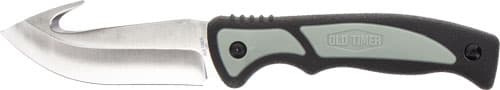 Old Timer Trail Boss Gut Hook Fixed Knife 3 7/10" Blade Black