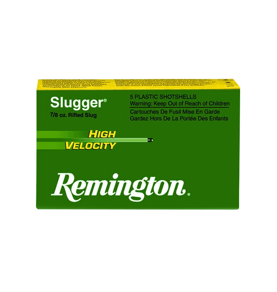 Remington Slugger 12 Gauge Managed-Recoil Rifled Slug 1 Ounce 5 Rounds