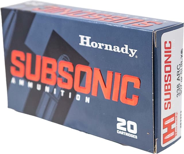 Hornady Subsonic 338 Arc Sub X 307 Grain 20 Rounds