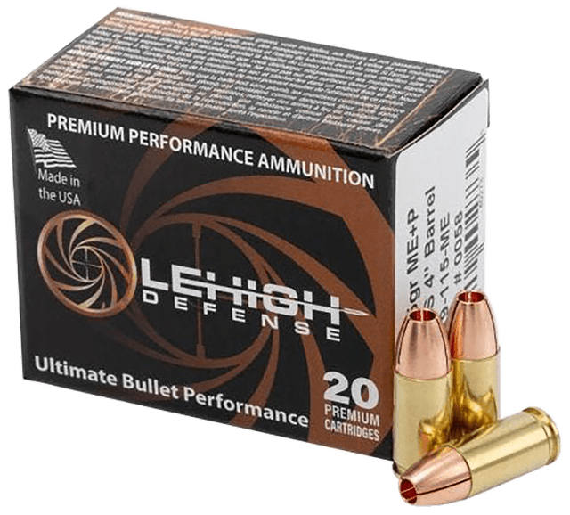 Wilson Combat LA9115ME 9mm Luger Maximum Expansion 115 Grain 20 Rounds