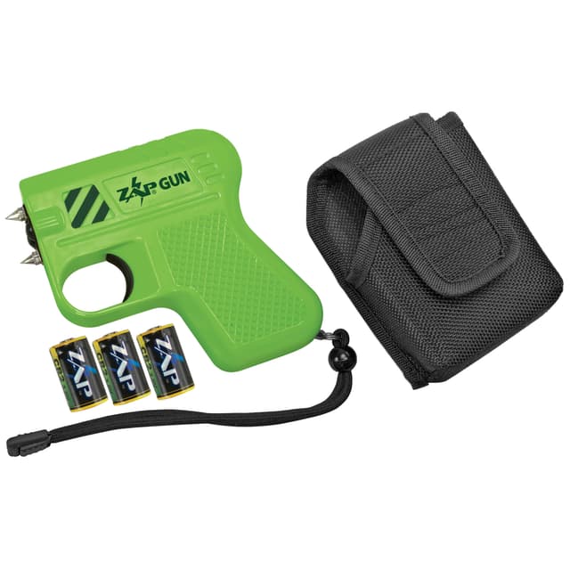 Zap ZAPGUN Zap Gun Stun Gun/Flashlight Range of Close Contact Yellow Plastic