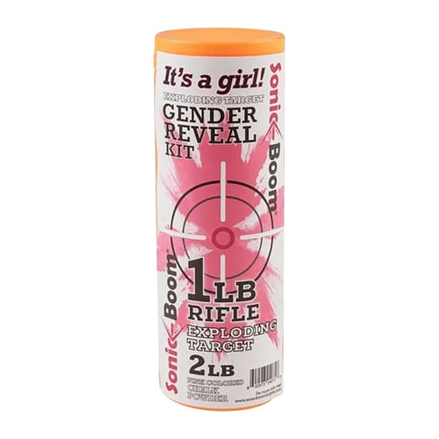 Sonic Boom Exploding Target Gender Reveal Kit Girl 1 lb. Pink
