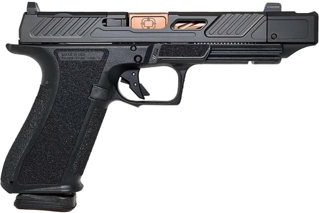 Shadow Systems SS2239CA DR920P Elite 9mm 10+1 Bronze TICN Black Nitride Optic Cut/Serrated/Window Cut Stainless Steel Slide Black Black Interchangeable Backstrap Grip *CA Compliant