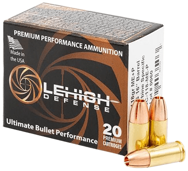 Wilson Combat LA9C 9mm Luger Maximum Expansion 118 Grain 20 Rounds