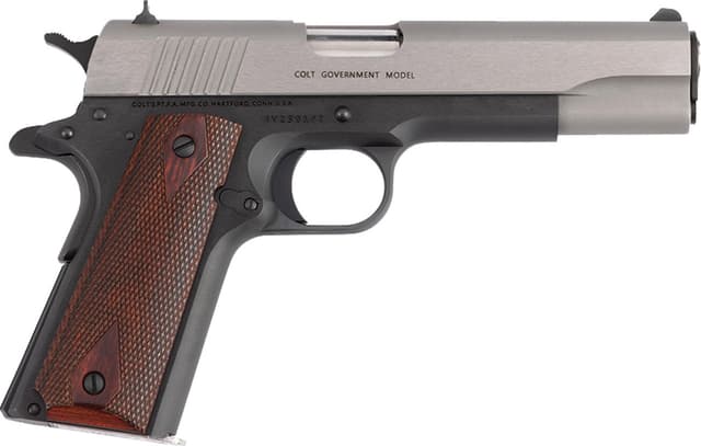 Colt, 1911C Government, .45 ACP, 5 inch, 8 Round, Stainless Slide Blued Frame
