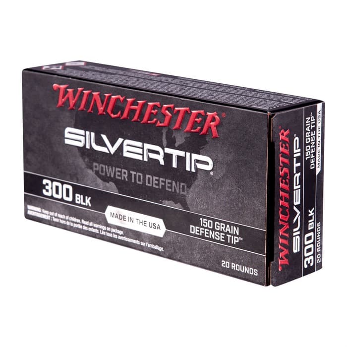 Winchester Silver Tip 300 AAC Blackout Defense Tip 150 Grain 20 Rounds