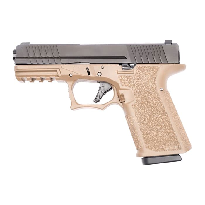 Polymer80 PFC9 Compact 9mm Luger 4.2 inch 15+1 Round FDE Frame Black Slide