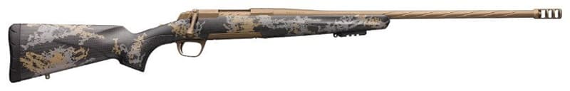 Browning X-Bolt Mountain Pro 6.5 Creedmoor 22in 4 Round Burnt Bronze Fluted Camo Carbon Fiber Stock