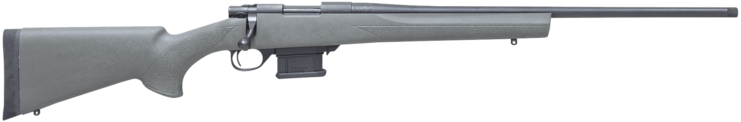Howa HMA6ARCGYTH 1500 Mini Action Youth 6mm ARC 22" Black Steel Threaded Barrel, Black Drilled & Tapped Steel Receiver, Fixed HTI Green Synthetic Stock