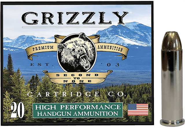 Grizzly Ammo GC357M9 357Mag 148gr Jacketed Hollow Point 20 Per Box/10 Case