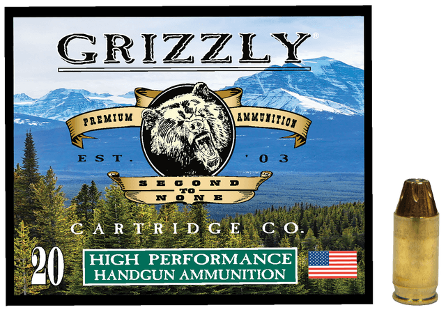 Grizzly Ammo GC38A1 380ACP+P 90gr Jacketed Hollow Point 20 Per Box/10 Case