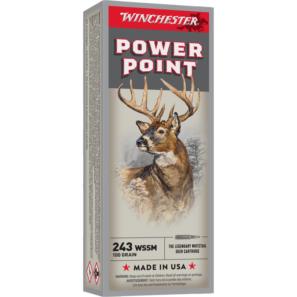 Winchester Power-Point 243 Wssm 100 Grain Power-Point 20 Rounds