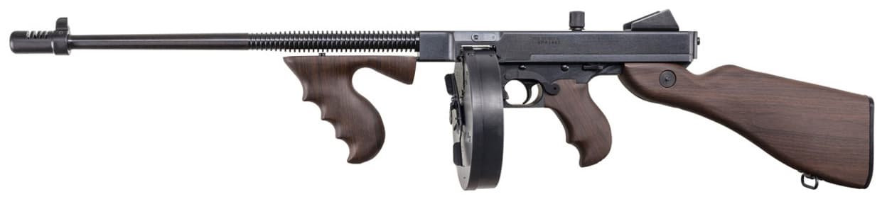 Auto Ordnance Thompson T5P Lightweight Tommy Gun .45 ACP 18 in 50rd Drum Walnut Grain