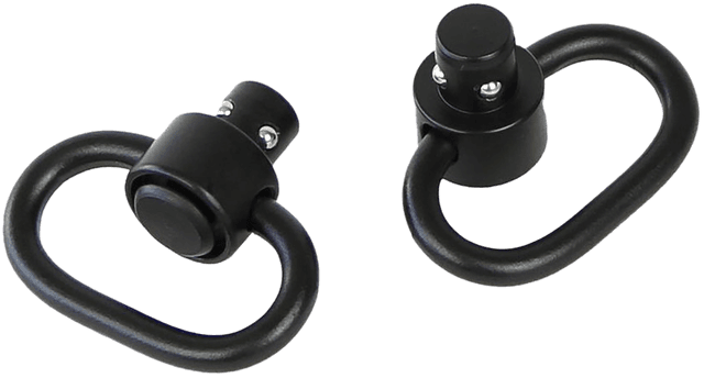 Bulldog BD884 Deluxe Push Button Swivel Black 1.25" Steel