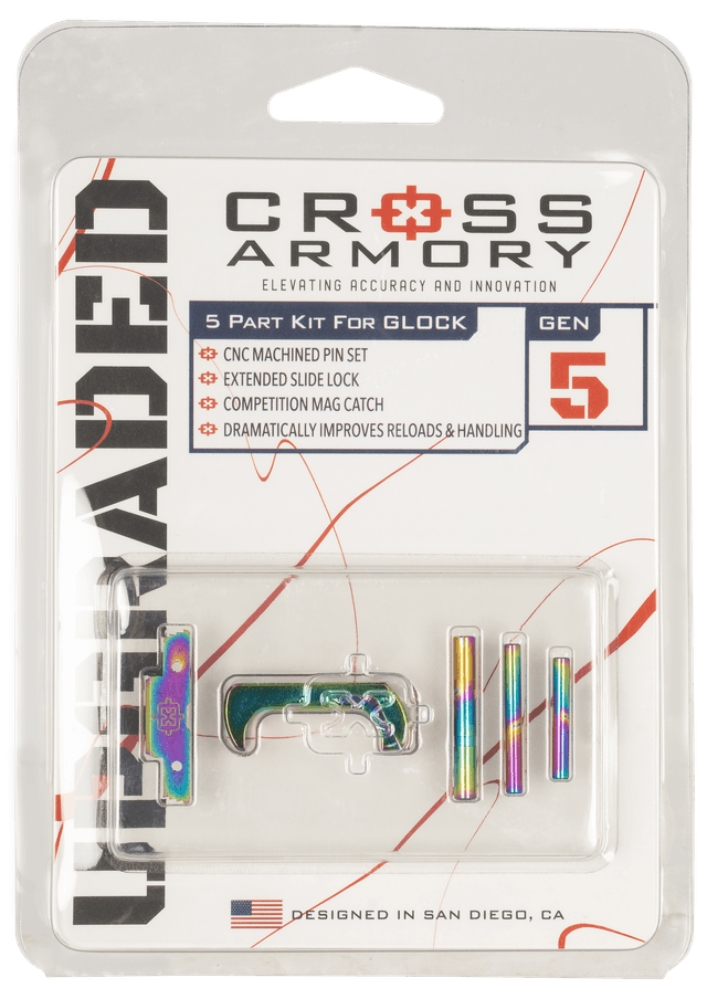 Cross Armory Rainbow Aluminum Glock Gen5 3 Piece Upgrade Kit
