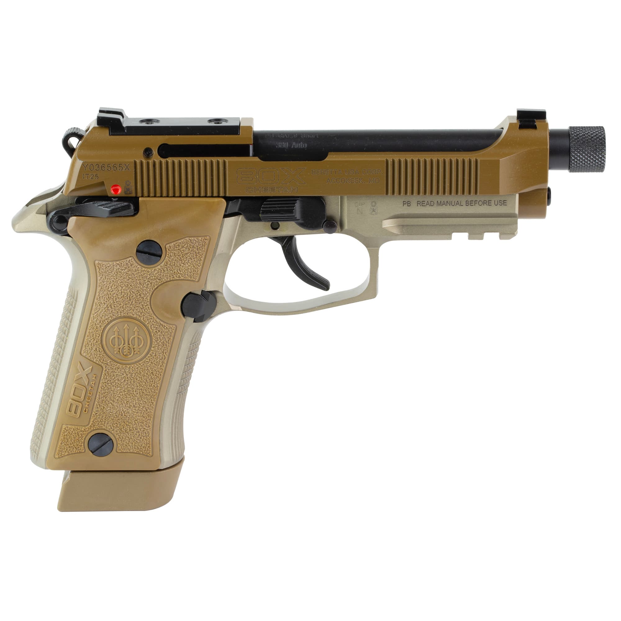 Beretta 80x Cheetah 380 ACP 3.8 in Barrel 15 Round Flat Dark Earth