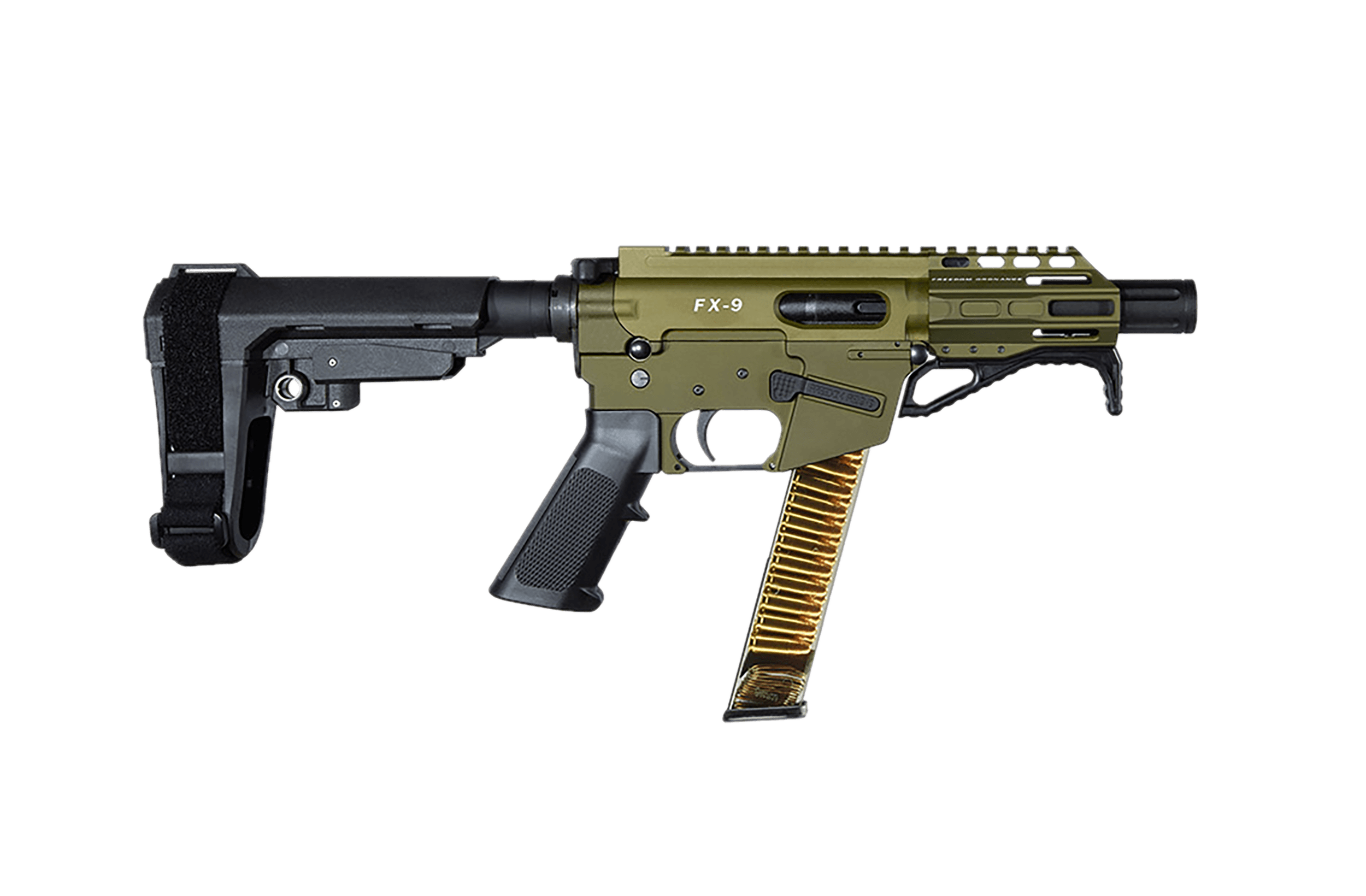 FREEDOM ORDNANCE FX9P4S-ODG FX9P 9mm Luger 31+1 4" OD Green