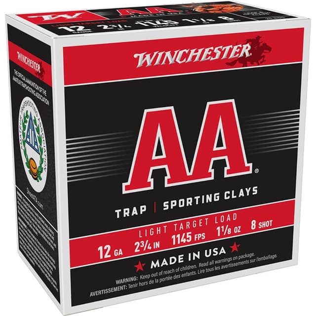 Winchester Aa Super Spreader 12 Gauge Shot 1 1/8 oz 25 Rounds