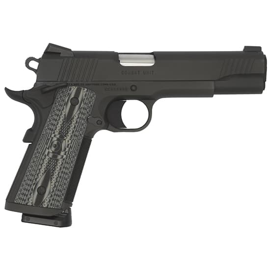 Colt Clt Combat Unit Conceal Carry 9mm 5in 9+1 Black PVD Gray G10 Grips