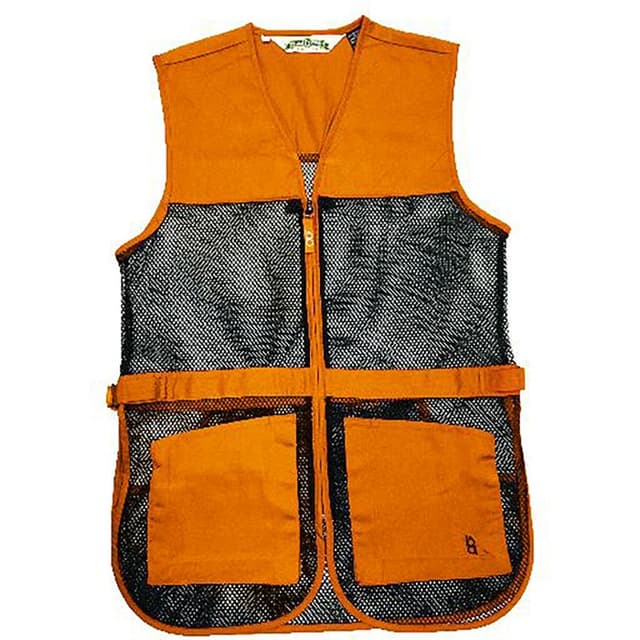 FULL MESH DUAL PAD SHOOTING VEST ORANGE 2XL