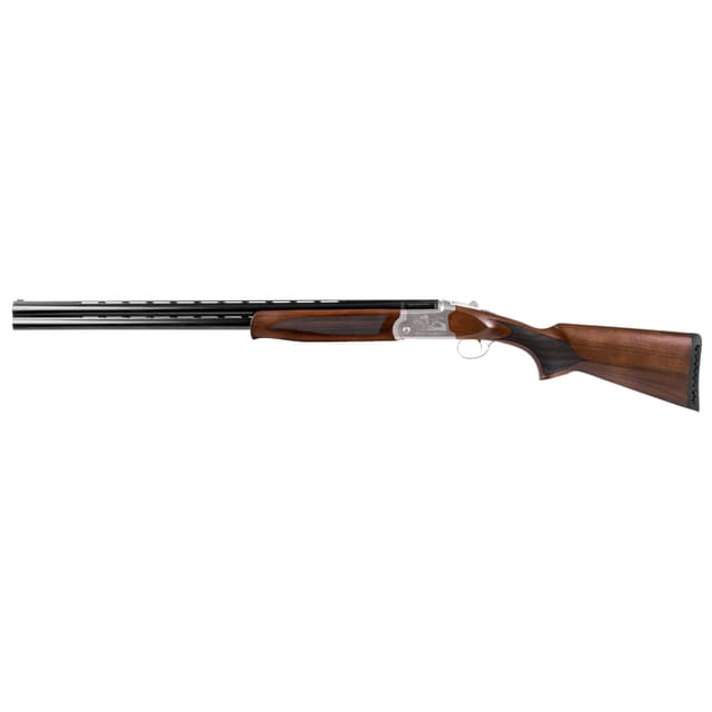 Girsan Balikli Blue Label 12 Gauge Break Open 2.50" 2rd 28" Blue Polished Over/Under Vent Rib Barrel, Engraved Silver Aluminum Receiver, Fixed Turkish Walnut Stock, 5 Mobil Chokes
