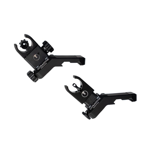 Ultradyne C4 Offs Folding Sight Combo 5.56 Picatinny Mount Dual Aperture